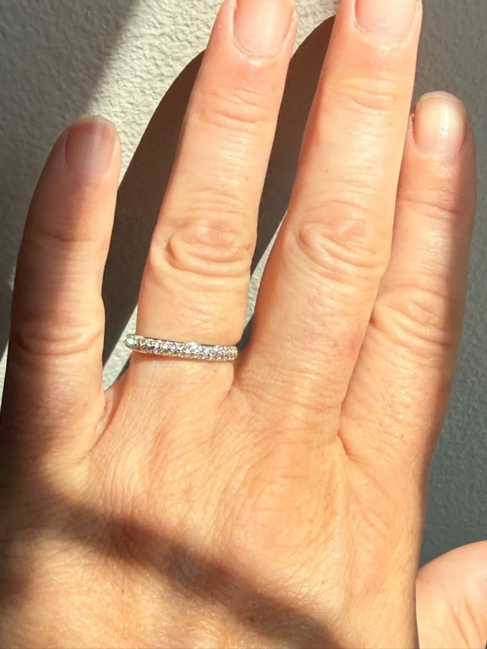 Kay Jewelers Radiant Halo Diamond Ring in White with Matching wedding band - Picture 6 of 15